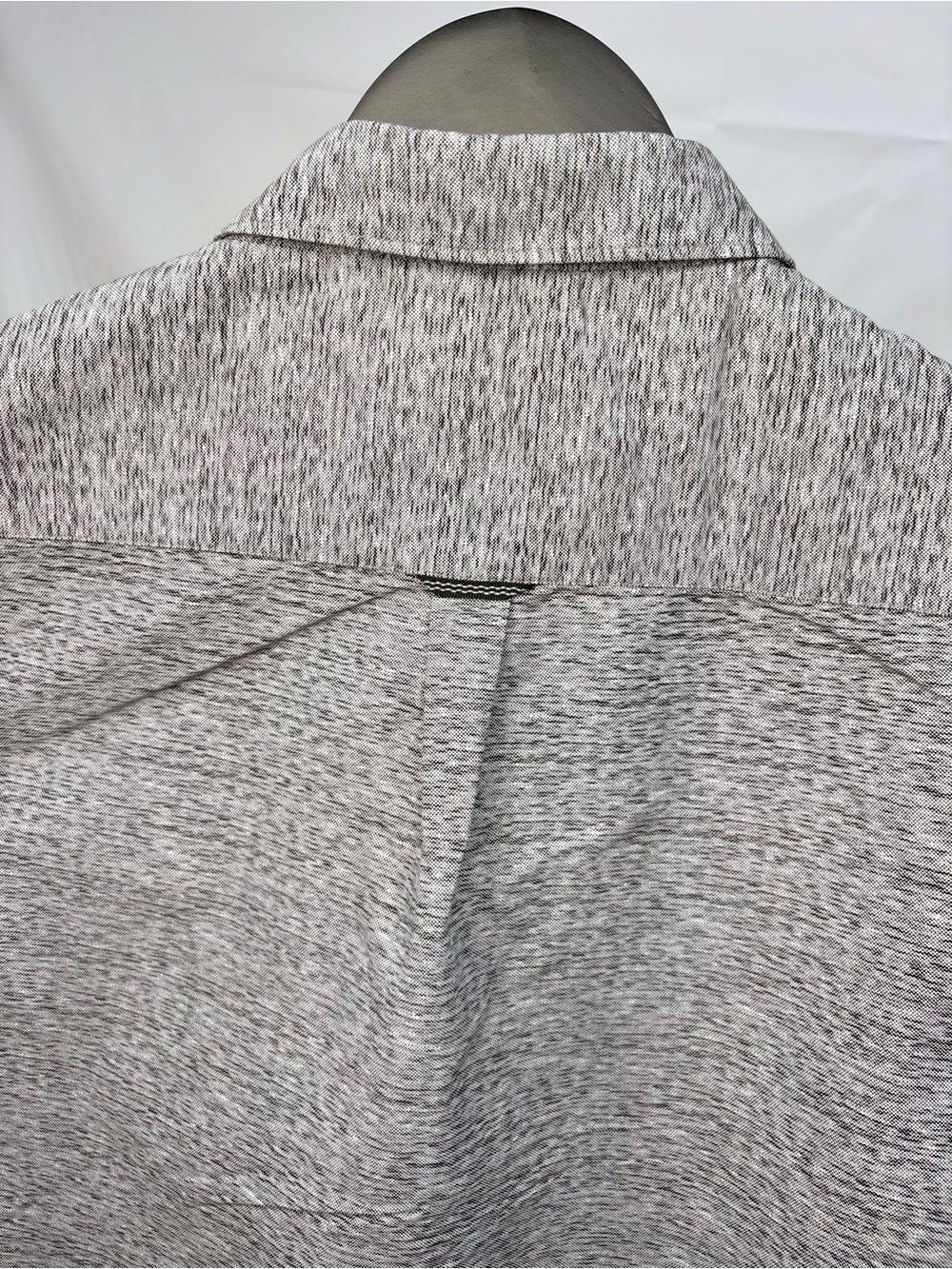 7 Diamonds Men's Short Sleeve Heathered Button-Down Shirt - Gray - Picture 3 of 8